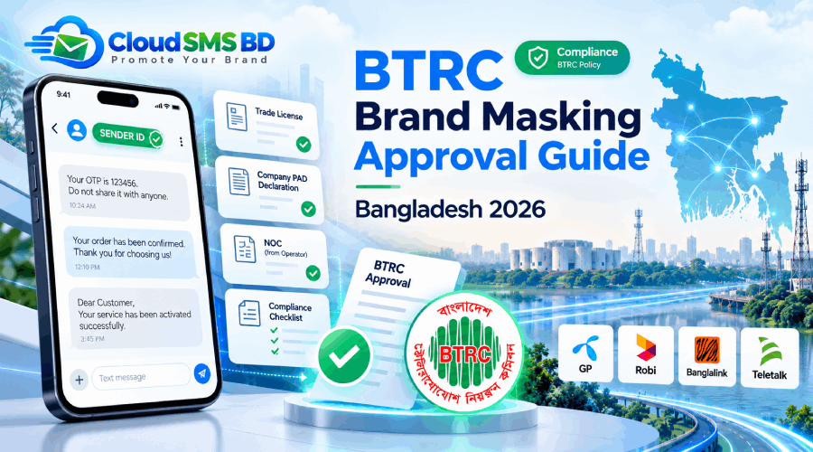 Complete Guide to BTRC Brand Masking Sender ID Approval in Bangladesh (2026)