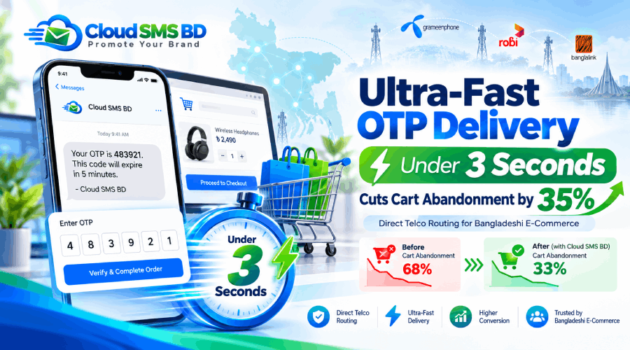 How Ultra-Fast OTP Delivery under 3 Seconds Cuts Cart Abandonment by 35%